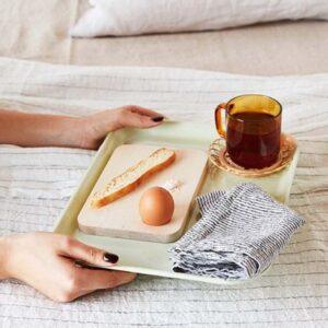 Serviette gestreift