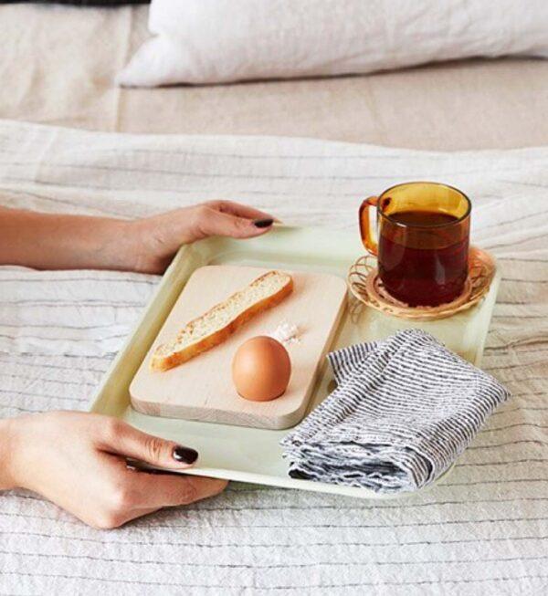 Serviette gestreift