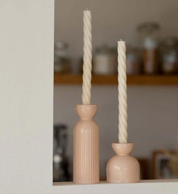 Kerzenhalter und Vase Lus
