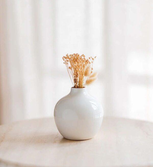Vase Soliflore Weiss – Bild 2