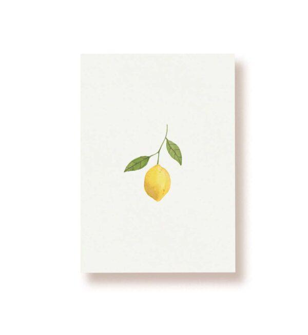 Postkarte Zitrone